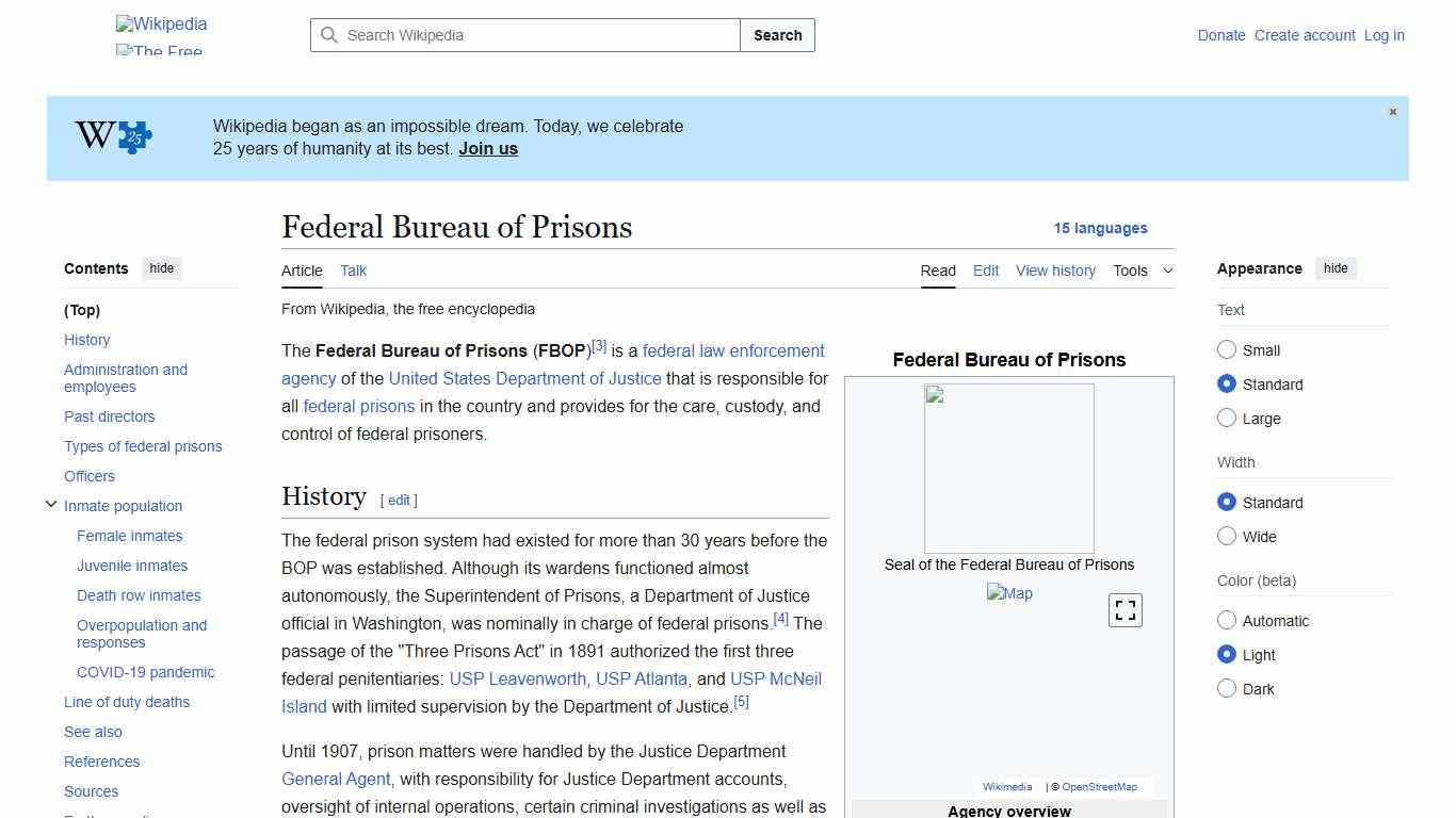 Federal Bureau of Prisons - Wikipedia